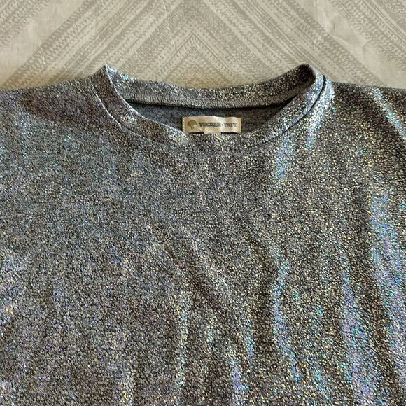 Tucker + Tate Metallic Silver Short-sleeve Shirt - Picture 3 of 7